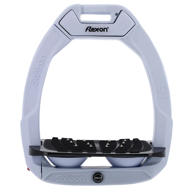 Flex-On Safe-On Limited Edition Inclined Ultra-Grip Stirrups - Glacier Blue